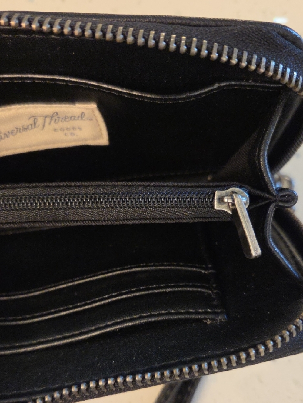 Universal Thread Black Zip-Around Wristlet Wallet - Picture 5 of 6